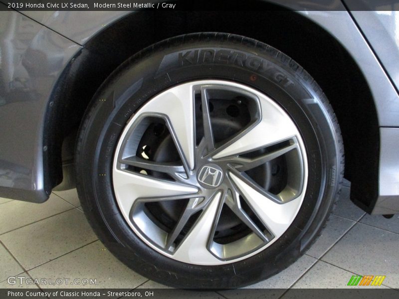 Modern Steel Metallic / Gray 2019 Honda Civic LX Sedan