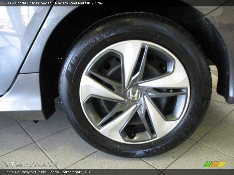 Modern Steel Metallic / Gray 2019 Honda Civic LX Sedan