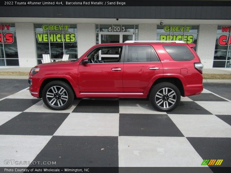 Barcelona Red Metallic / Sand Beige 2022 Toyota 4Runner Limited 4x4