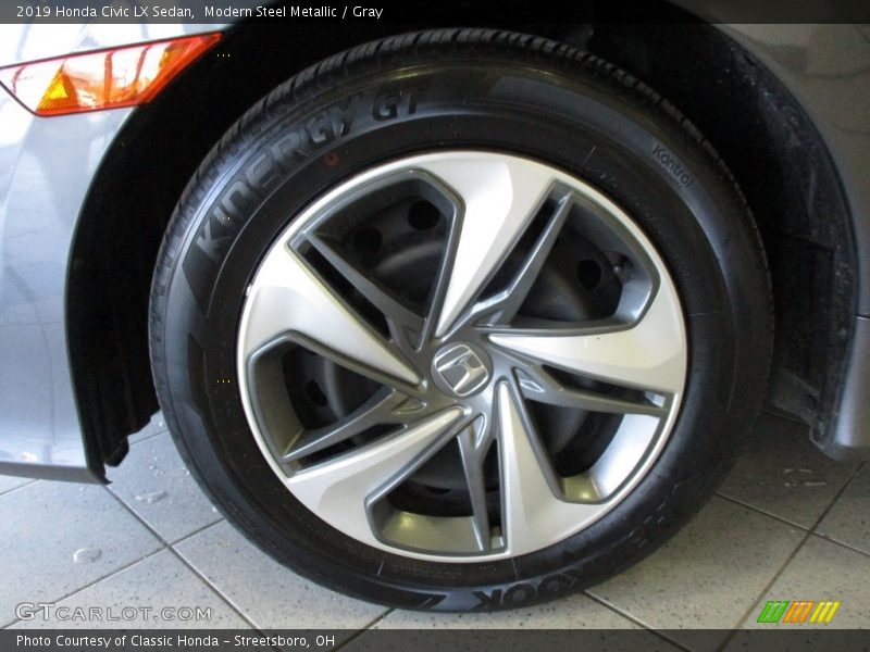 Modern Steel Metallic / Gray 2019 Honda Civic LX Sedan