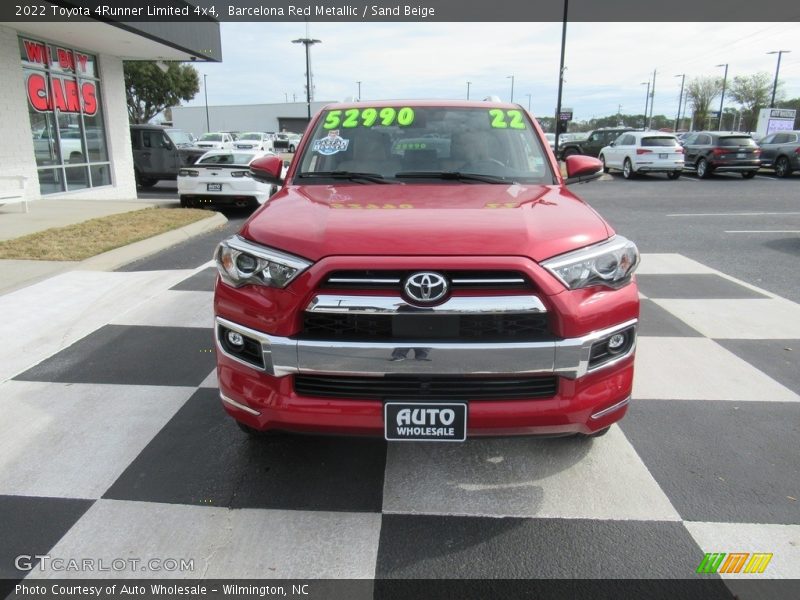 Barcelona Red Metallic / Sand Beige 2022 Toyota 4Runner Limited 4x4