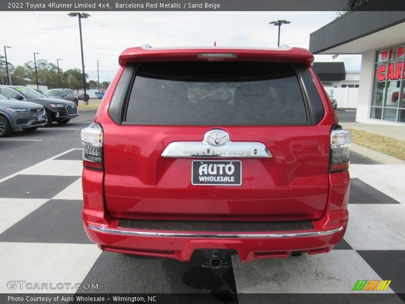 Barcelona Red Metallic / Sand Beige 2022 Toyota 4Runner Limited 4x4