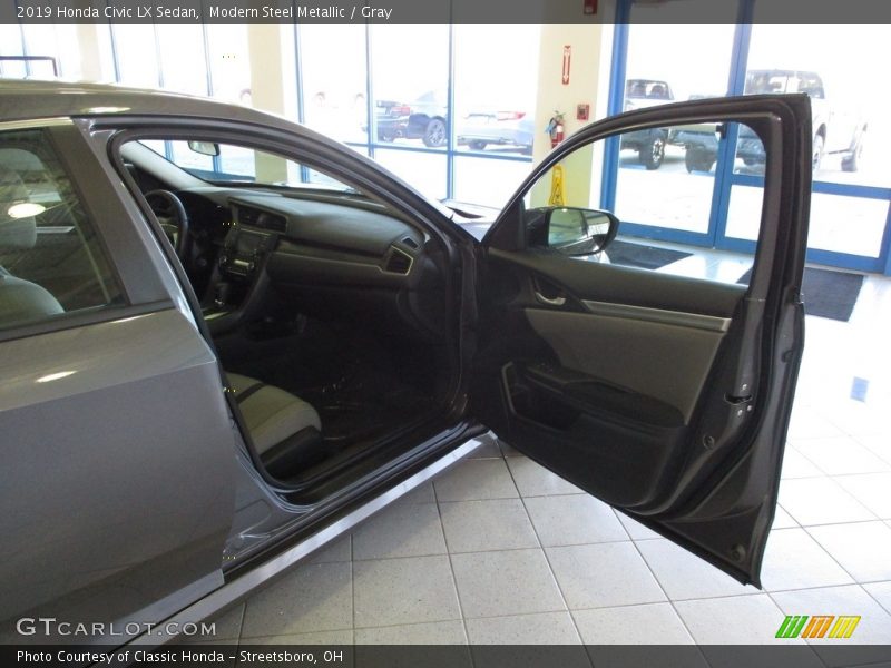 Modern Steel Metallic / Gray 2019 Honda Civic LX Sedan