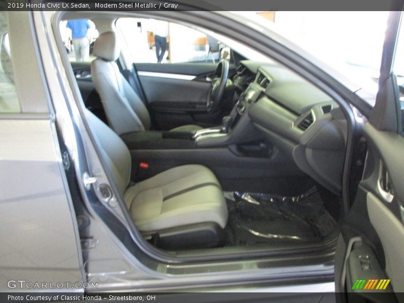 Modern Steel Metallic / Gray 2019 Honda Civic LX Sedan