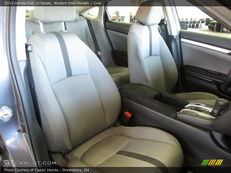 Modern Steel Metallic / Gray 2019 Honda Civic LX Sedan