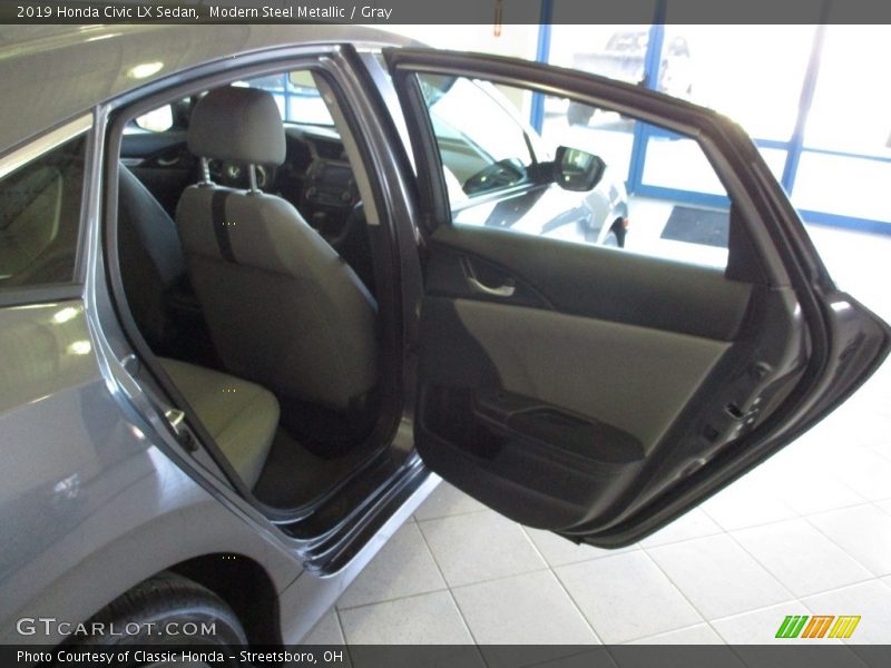 Modern Steel Metallic / Gray 2019 Honda Civic LX Sedan