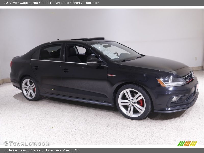 Deep Black Pearl / Titan Black 2017 Volkswagen Jetta GLI 2.0T