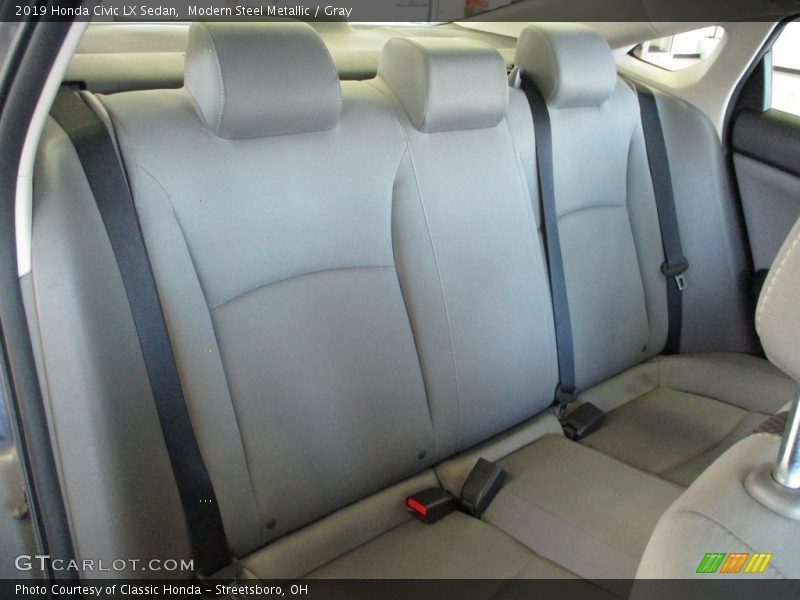 Modern Steel Metallic / Gray 2019 Honda Civic LX Sedan