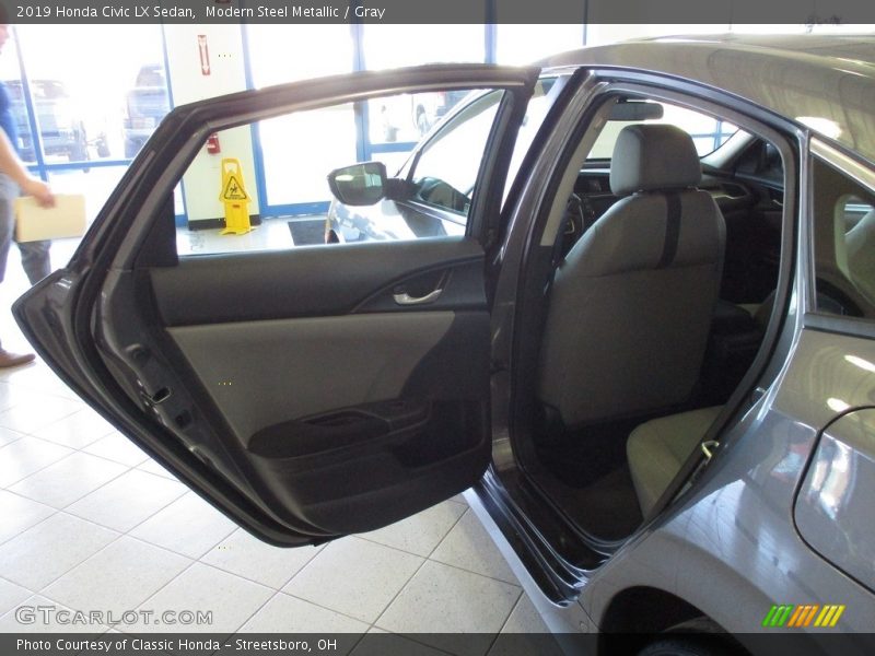 Modern Steel Metallic / Gray 2019 Honda Civic LX Sedan