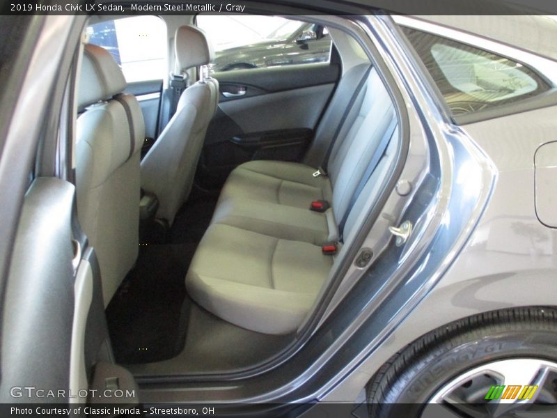 Modern Steel Metallic / Gray 2019 Honda Civic LX Sedan