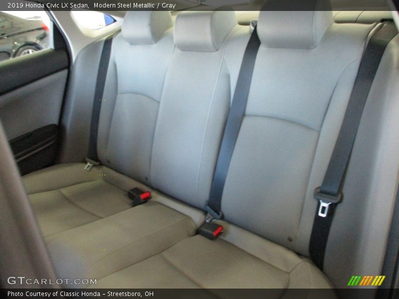 Modern Steel Metallic / Gray 2019 Honda Civic LX Sedan