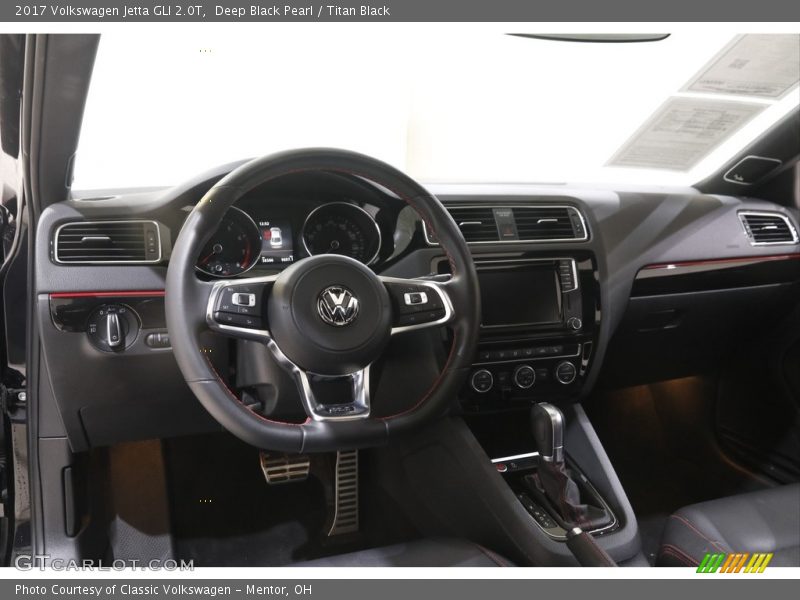 Deep Black Pearl / Titan Black 2017 Volkswagen Jetta GLI 2.0T