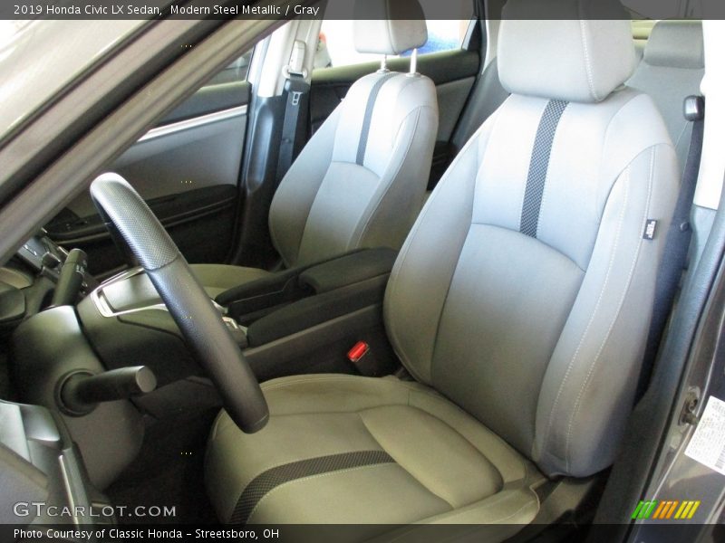 Modern Steel Metallic / Gray 2019 Honda Civic LX Sedan