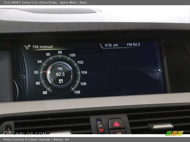 Alpine White / Black 2013 BMW 5 Series 535i xDrive Sedan
