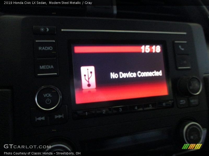 Modern Steel Metallic / Gray 2019 Honda Civic LX Sedan