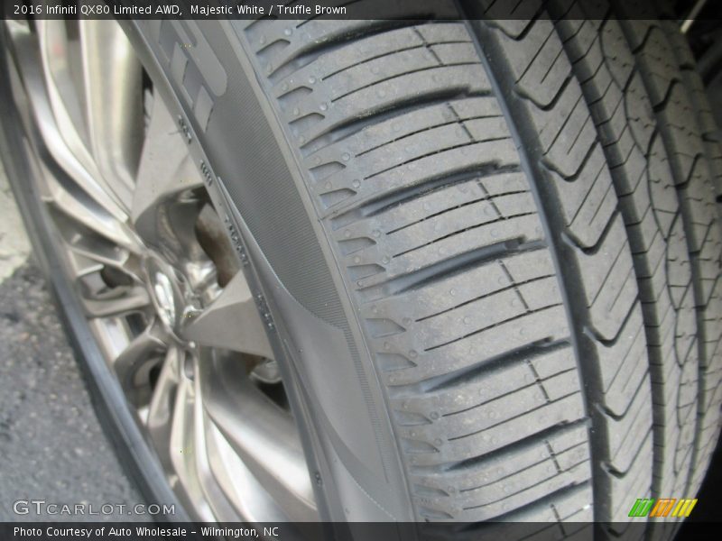 Majestic White / Truffle Brown 2016 Infiniti QX80 Limited AWD
