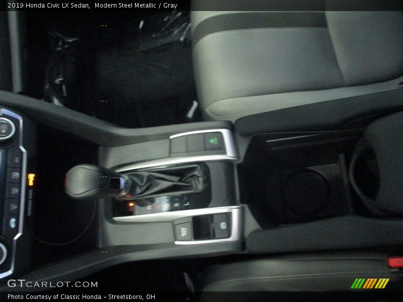 Modern Steel Metallic / Gray 2019 Honda Civic LX Sedan