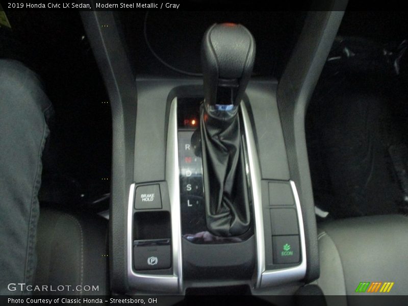 Modern Steel Metallic / Gray 2019 Honda Civic LX Sedan