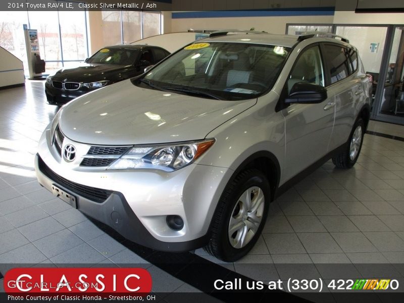 Classic Silver Metallic / Ash 2014 Toyota RAV4 LE