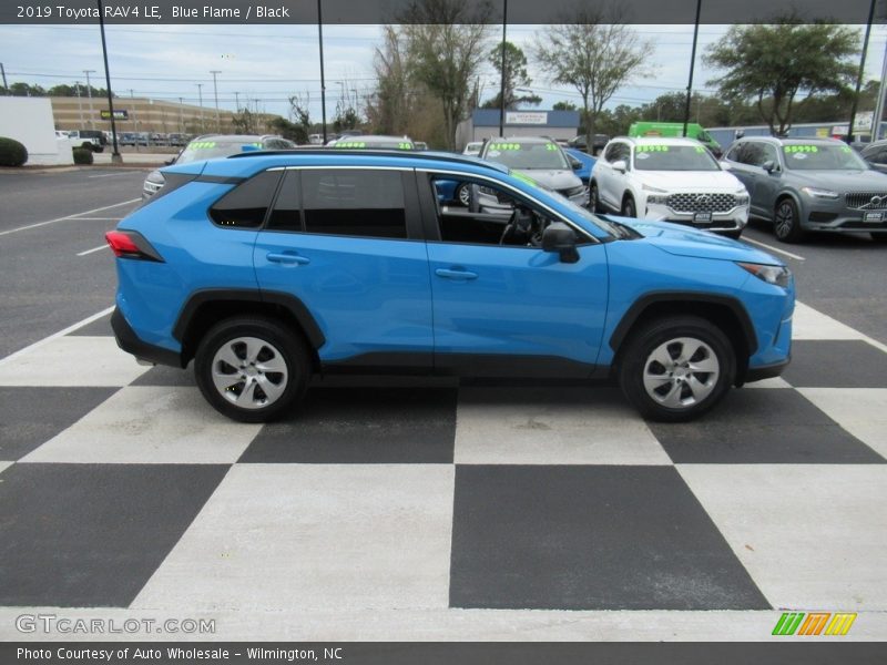 Blue Flame / Black 2019 Toyota RAV4 LE