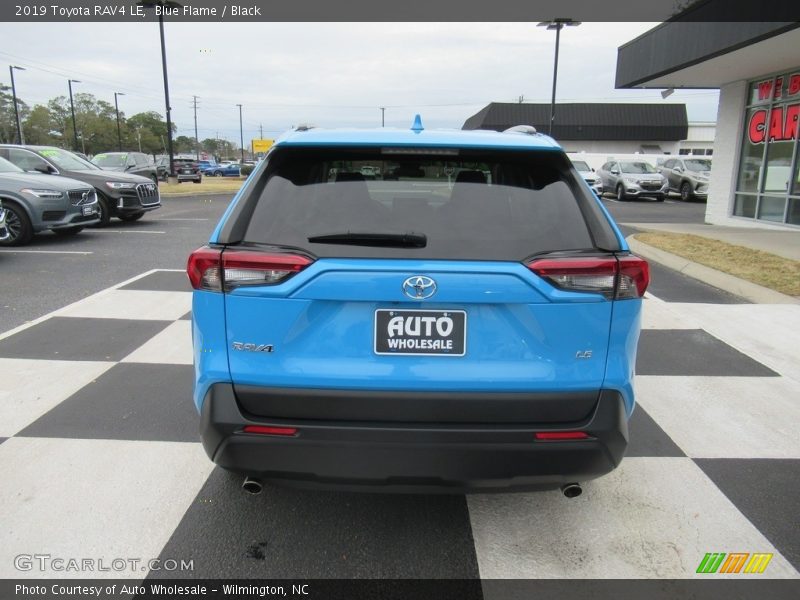 Blue Flame / Black 2019 Toyota RAV4 LE