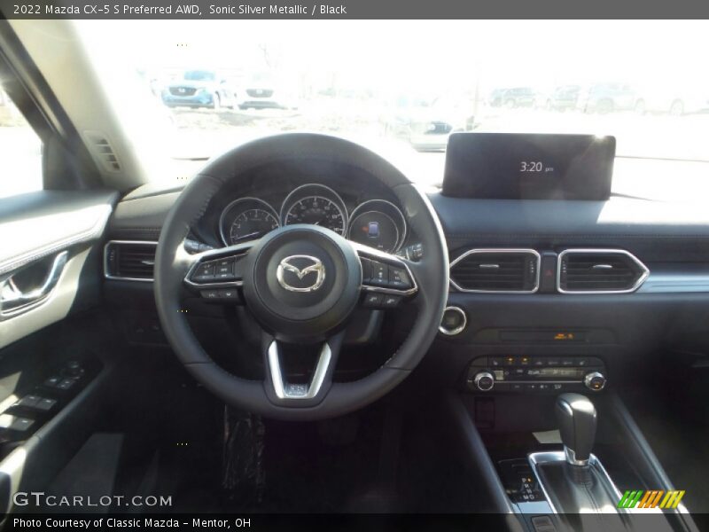 Sonic Silver Metallic / Black 2022 Mazda CX-5 S Preferred AWD