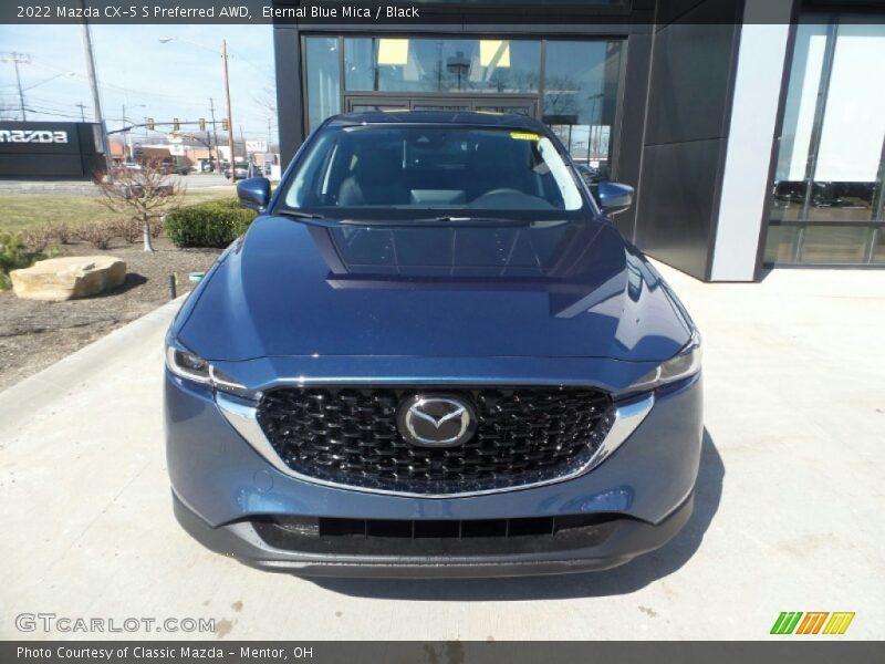 Eternal Blue Mica / Black 2022 Mazda CX-5 S Preferred AWD