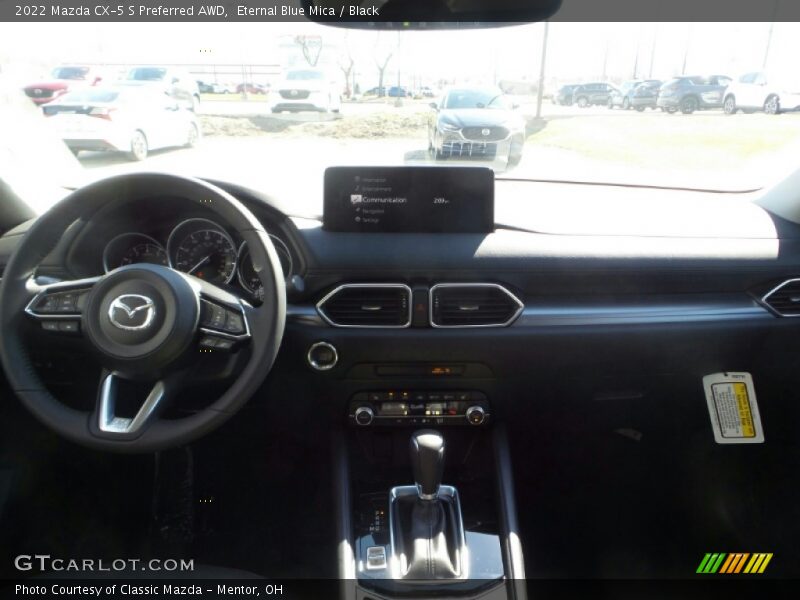 Eternal Blue Mica / Black 2022 Mazda CX-5 S Preferred AWD