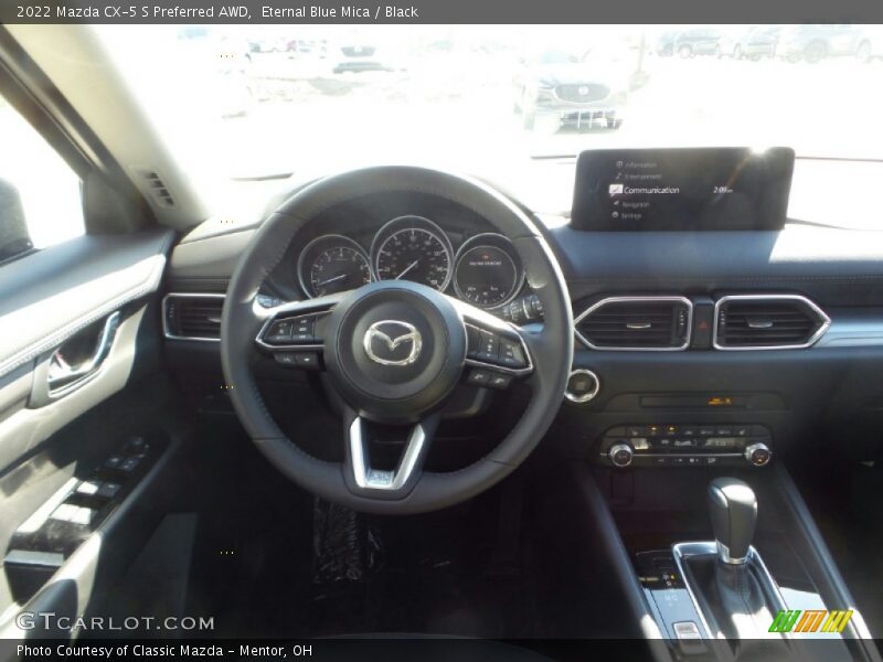 Eternal Blue Mica / Black 2022 Mazda CX-5 S Preferred AWD