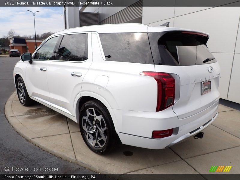 Hyper White / Black 2021 Hyundai Palisade Calligraphy AWD