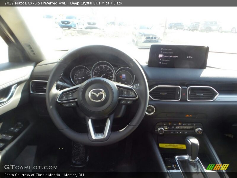 Deep Crystal Blue Mica / Black 2022 Mazda CX-5 S Preferred AWD