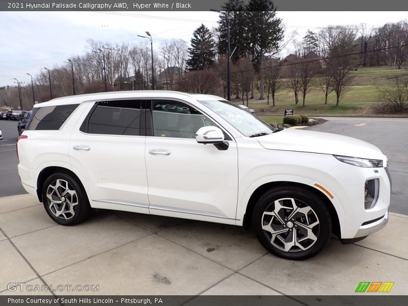 Hyper White / Black 2021 Hyundai Palisade Calligraphy AWD