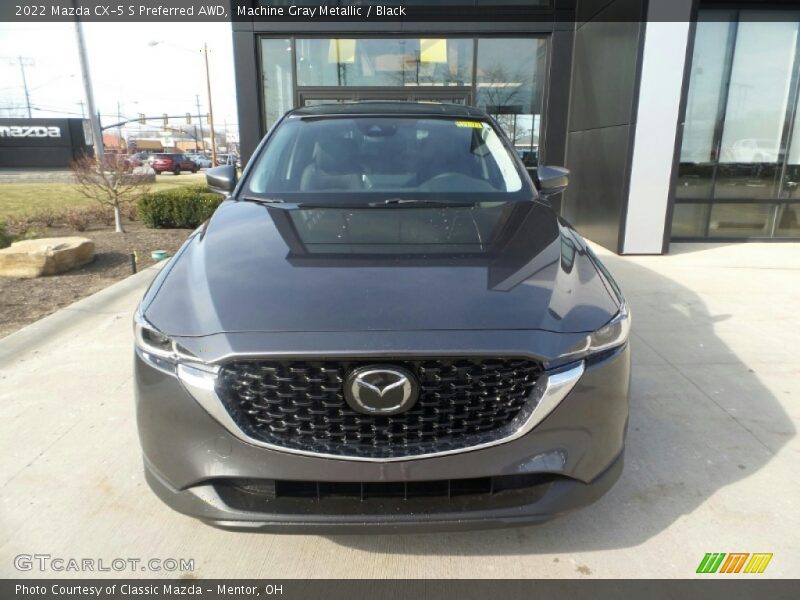 Machine Gray Metallic / Black 2022 Mazda CX-5 S Preferred AWD