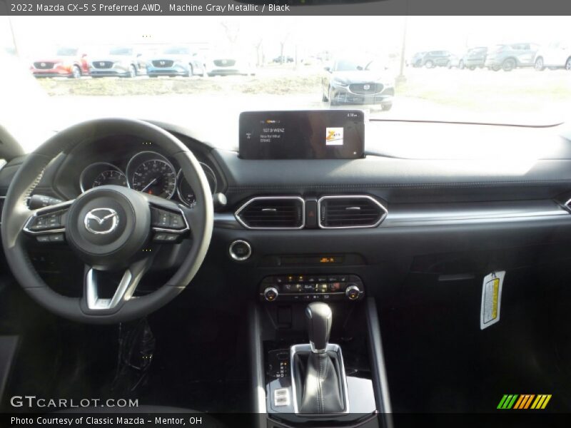 Machine Gray Metallic / Black 2022 Mazda CX-5 S Preferred AWD