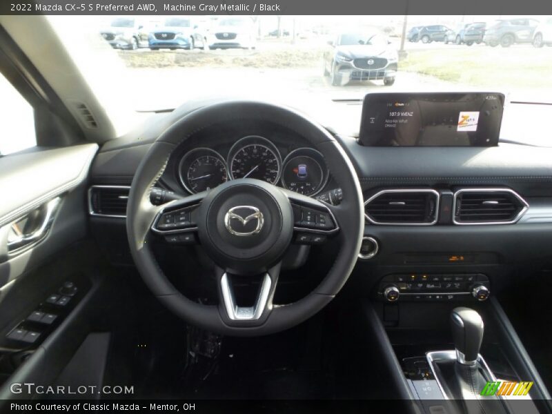 Machine Gray Metallic / Black 2022 Mazda CX-5 S Preferred AWD
