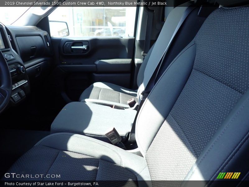 Northsky Blue Metallic / Jet Black 2019 Chevrolet Silverado 1500 Custom Crew Cab 4WD