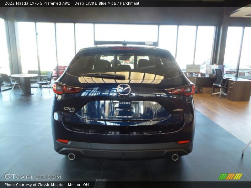 Deep Crystal Blue Mica / Parchment 2022 Mazda CX-5 S Preferred AWD