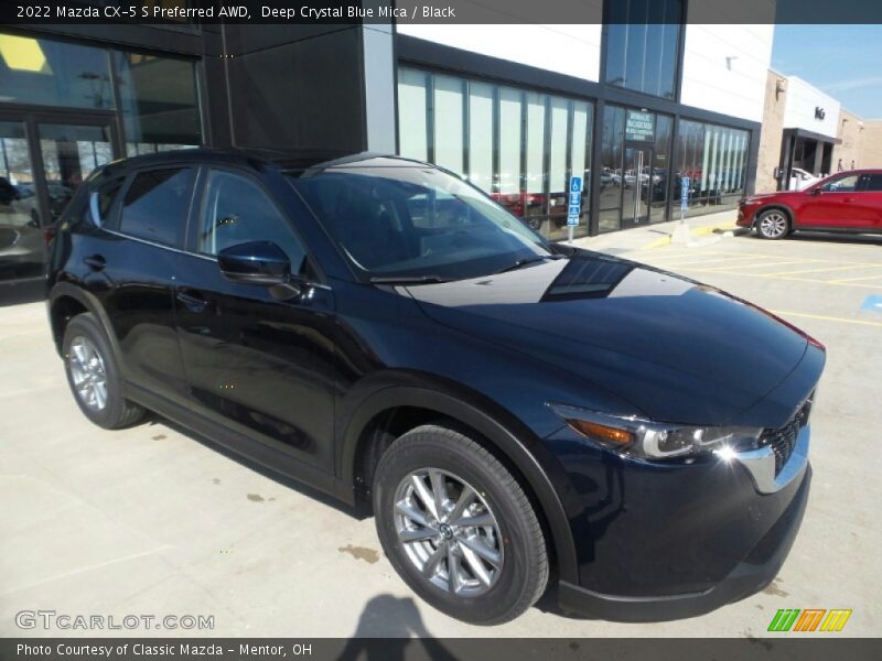 Deep Crystal Blue Mica / Black 2022 Mazda CX-5 S Preferred AWD