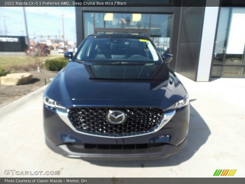 Deep Crystal Blue Mica / Black 2022 Mazda CX-5 S Preferred AWD