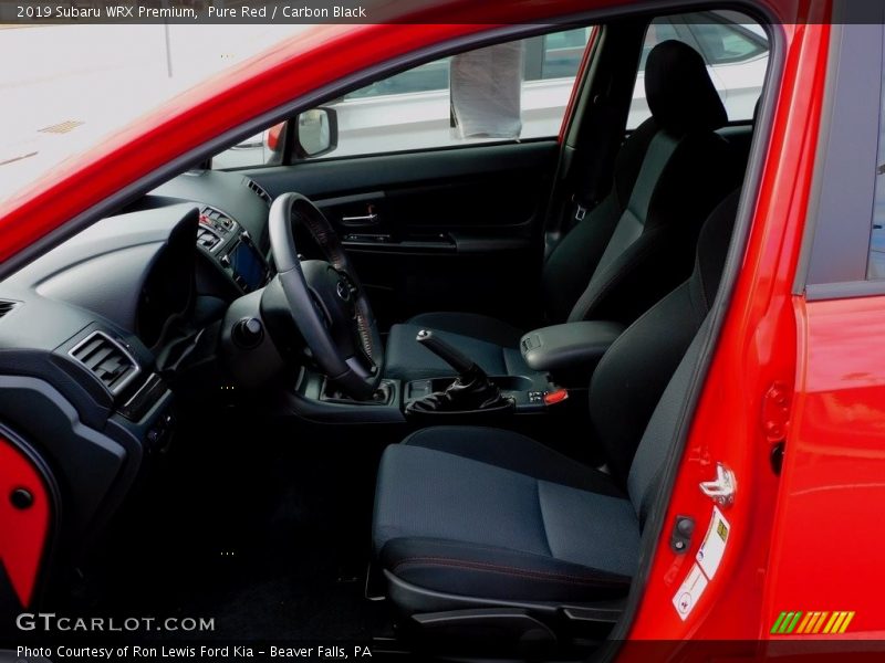 Pure Red / Carbon Black 2019 Subaru WRX Premium