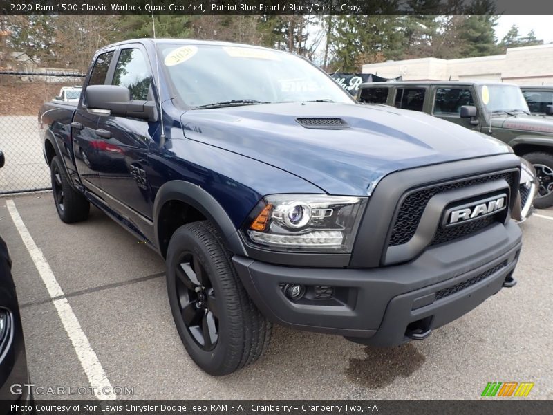 Patriot Blue Pearl / Black/Diesel Gray 2020 Ram 1500 Classic Warlock Quad Cab 4x4