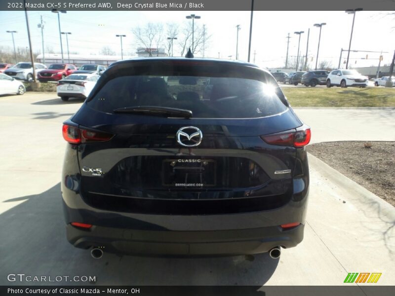 Deep Crystal Blue Mica / Black 2022 Mazda CX-5 S Preferred AWD