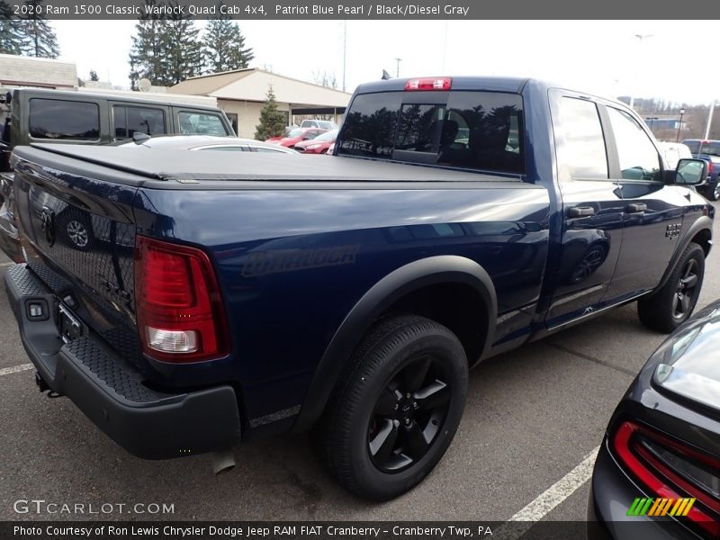 Patriot Blue Pearl / Black/Diesel Gray 2020 Ram 1500 Classic Warlock Quad Cab 4x4
