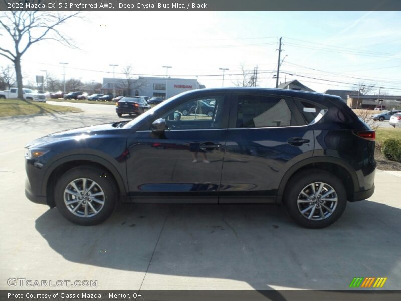 Deep Crystal Blue Mica / Black 2022 Mazda CX-5 S Preferred AWD