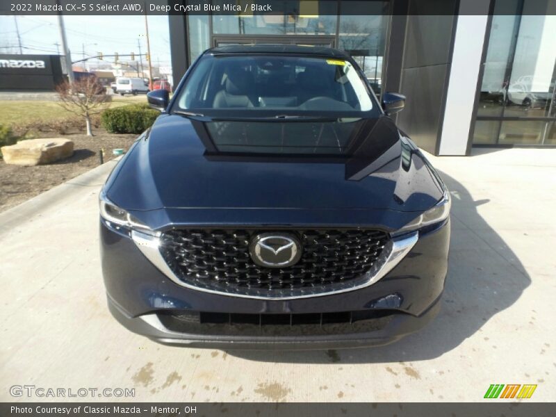 Deep Crystal Blue Mica / Black 2022 Mazda CX-5 S Select AWD