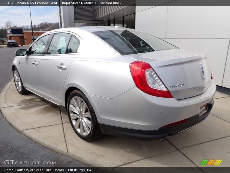 Ingot Silver Metallic / Charcoal Black 2014 Lincoln MKS EcoBoost AWD