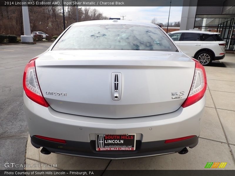 Ingot Silver Metallic / Charcoal Black 2014 Lincoln MKS EcoBoost AWD