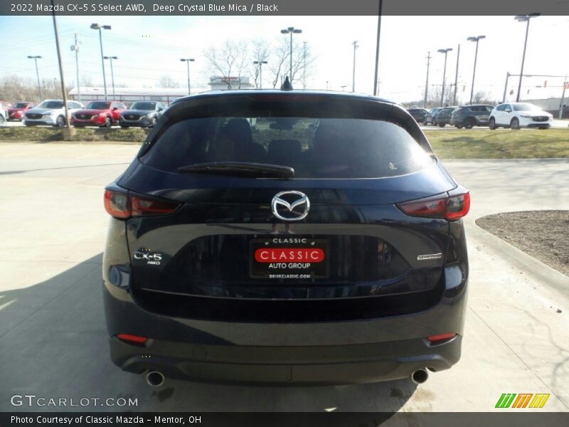 Deep Crystal Blue Mica / Black 2022 Mazda CX-5 S Select AWD