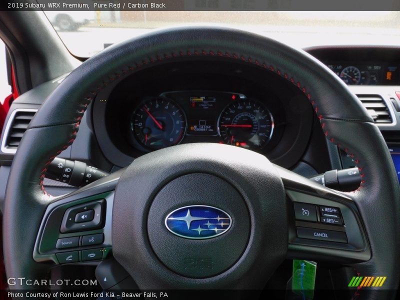 Pure Red / Carbon Black 2019 Subaru WRX Premium