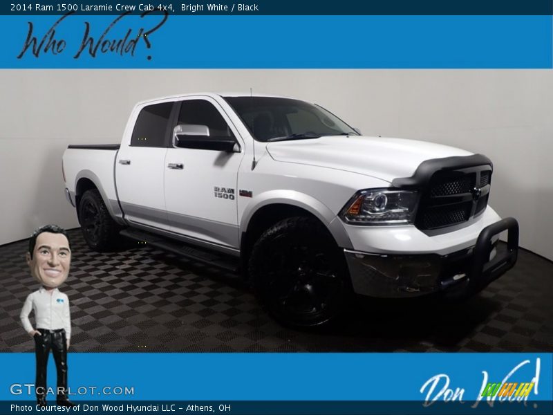 Bright White / Black 2014 Ram 1500 Laramie Crew Cab 4x4